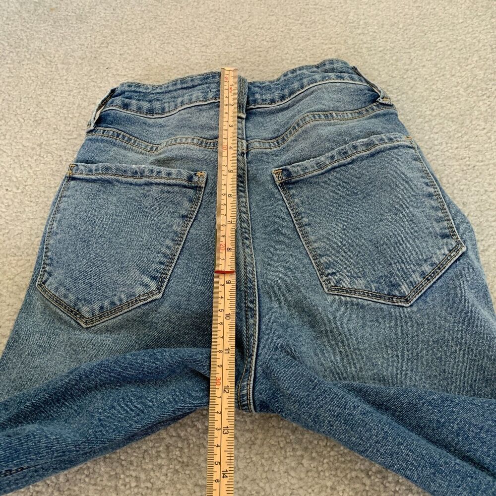 Cello Jeans High‎ Rise Distressed Holes Straight Denim Jeans Women's Size 1 / 25 - Picture 8 of 12